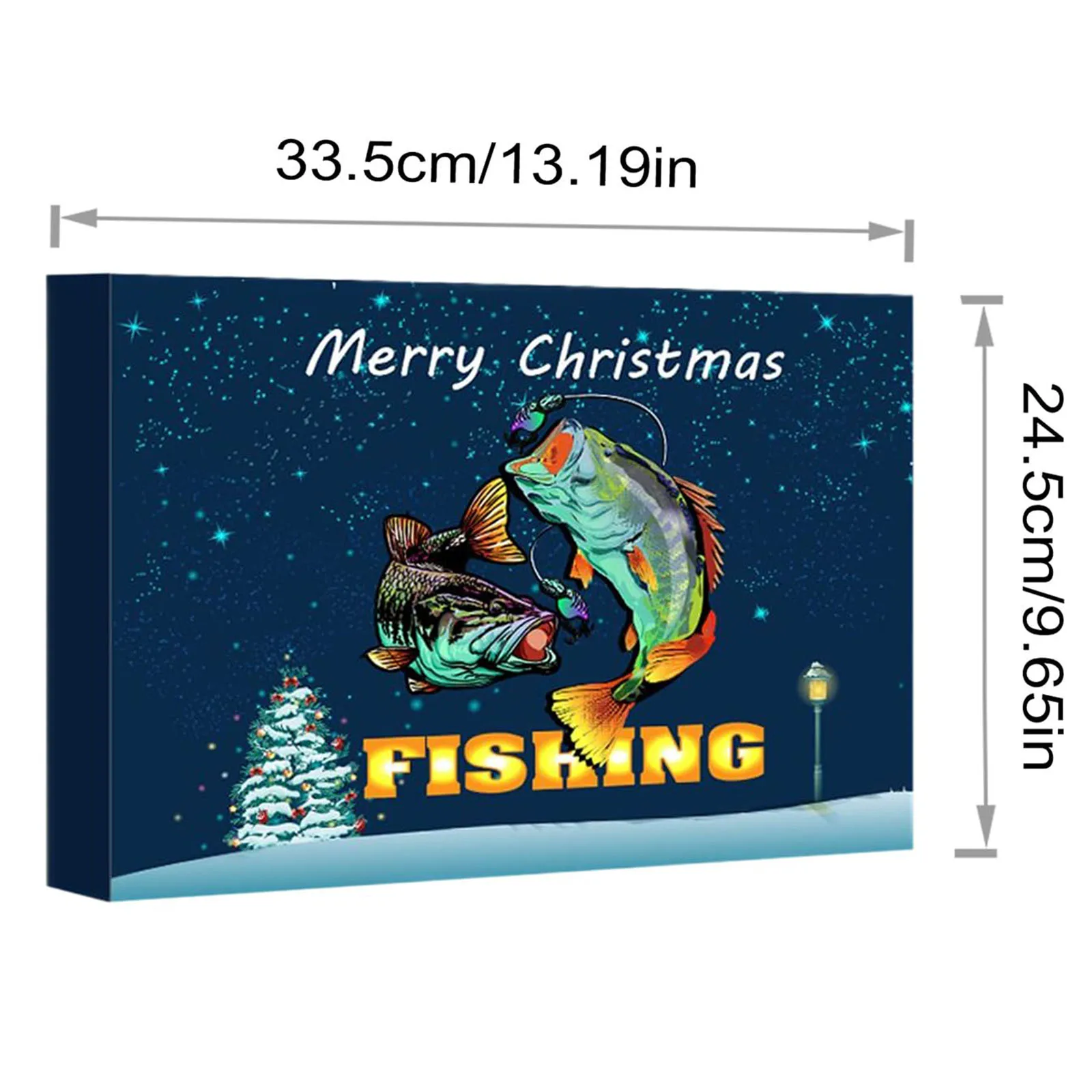 Christmas Toys Kids Stopwatch Countdown Advent Calendar Fishing Christmas Countdown 24 Days Fishing Set For Adult Children