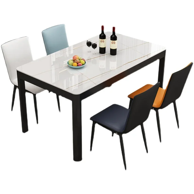 

Organizer Black Dining Table Luxury Protective Newclassic Big Dining Table Complete Entryway Mesa Comedor Interior Decorations