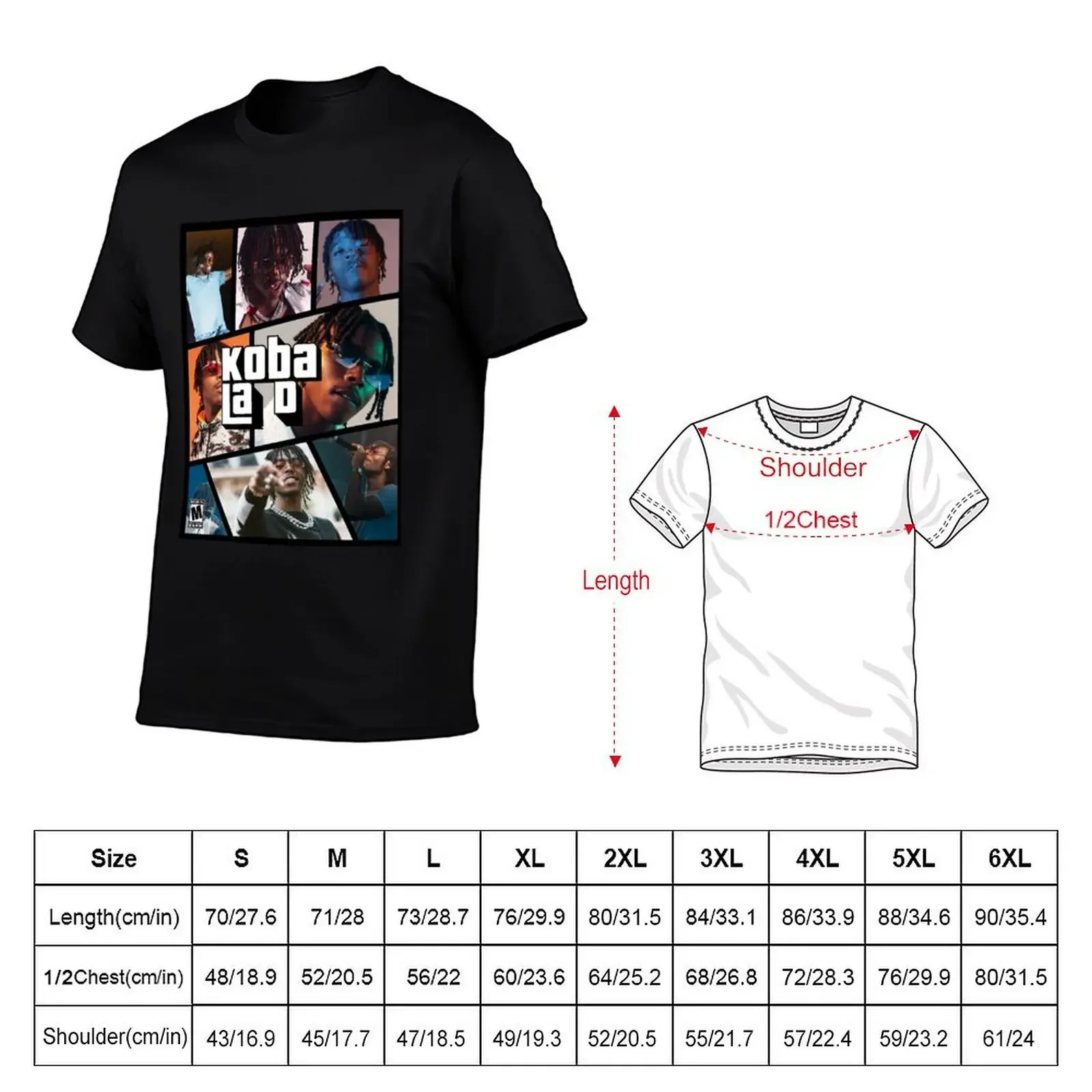 Koba La D GTA V French Rap T-Shirt essential t shirt vintage graphic tee oversized t shirt fitted t shirts for men