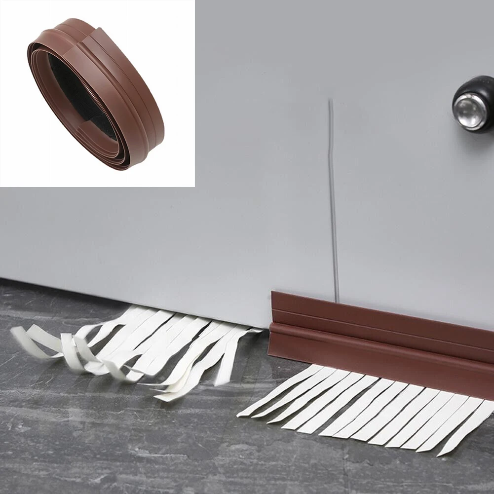 

Self-Adhesive Weather Stripping Draft Stopper Dust Proof Seal Strip for Bottom of Door Anti-cold Soundproof Weatherstrip Prevent