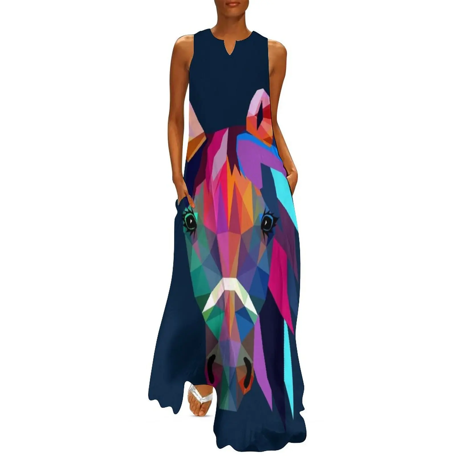 

horse Long Dress Long dresses chic and elegant woman dress