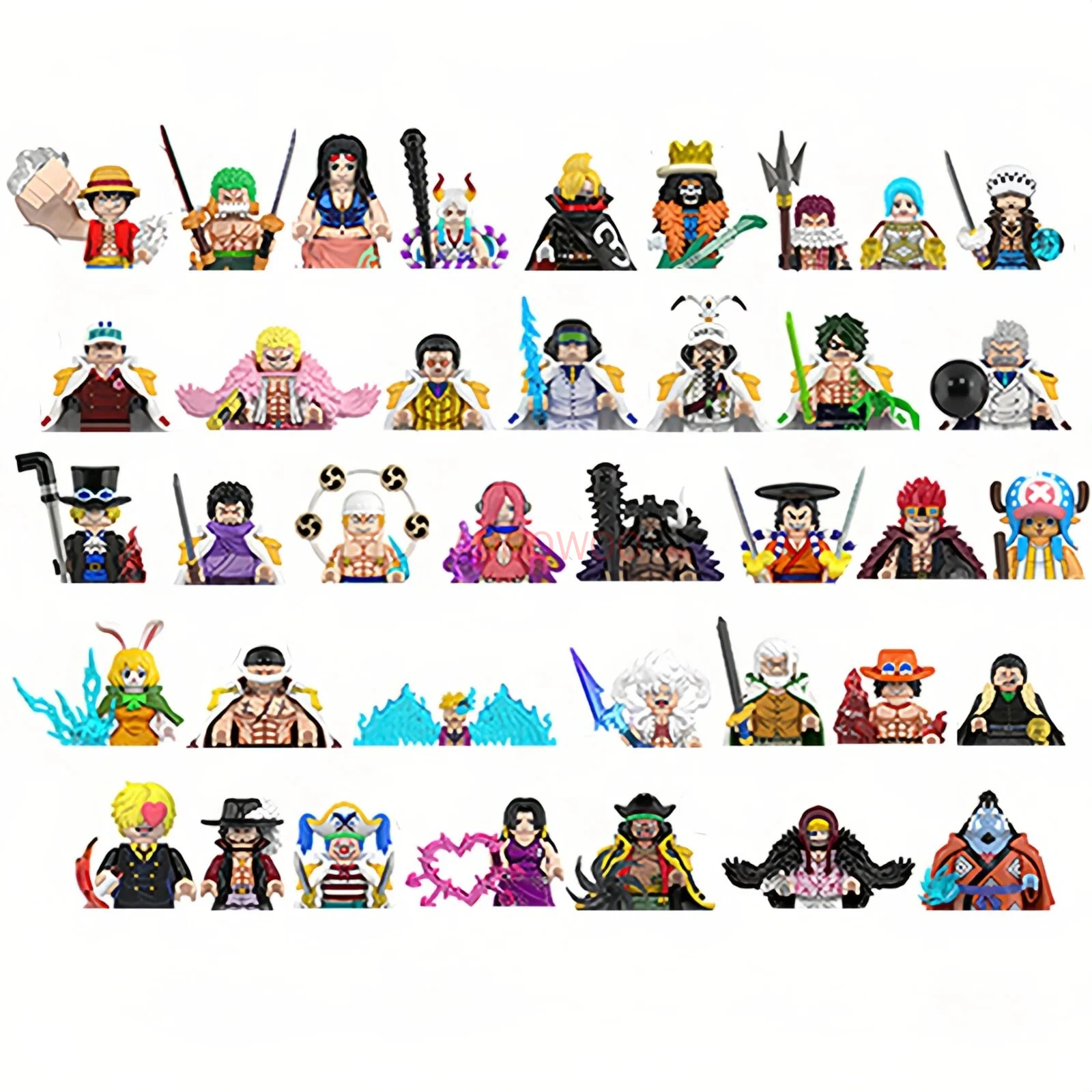 40 figurines de style anime One Piece WM6189 WM6188, série de dessins animés japonais, figurine de personnage, modèle de poupée, jouet pour enfants, cadeau