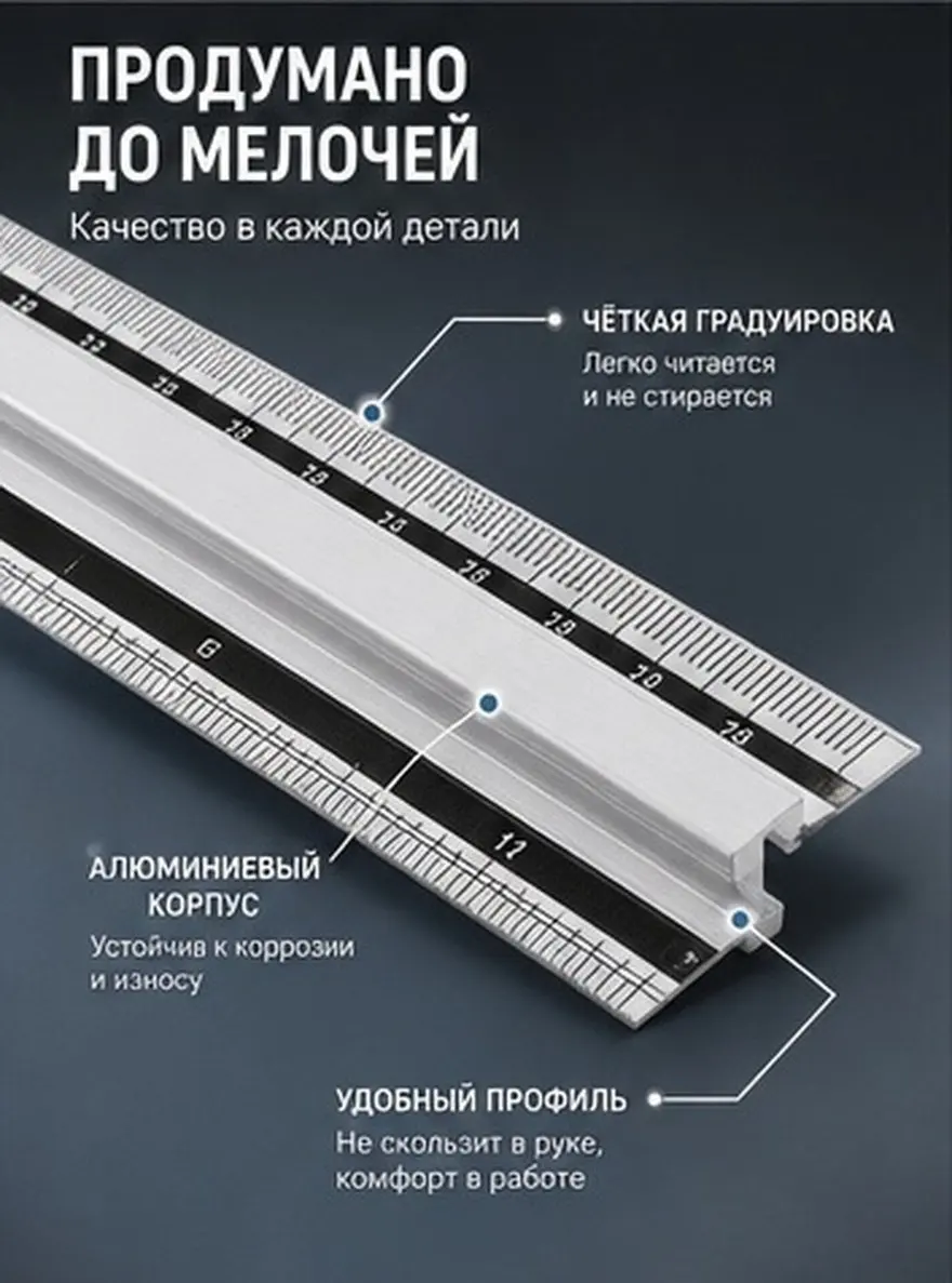 Metal Scale Ruler Portable Lightweight Handheld Multi-Use Measuring Ruler Tool Accurate Drawing Accessory Student Office