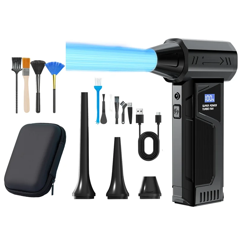 

ABLJ Violent Fan Супер мощный воздуходувка Пылесос Бесщеточный двигатель Турбоструйный вентилятор Сильный выдув ветра