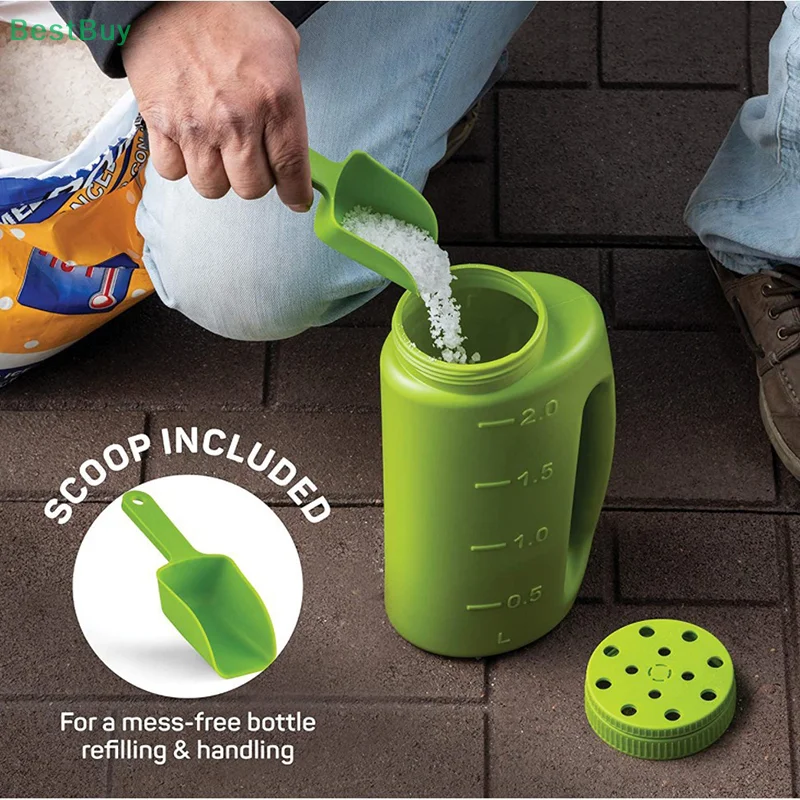 New Snow Melting Salt Kettle Handheld Adjustable Watering Kettle Fertilizing Bottle Seeding Kettle Gardening Tools and Equipment