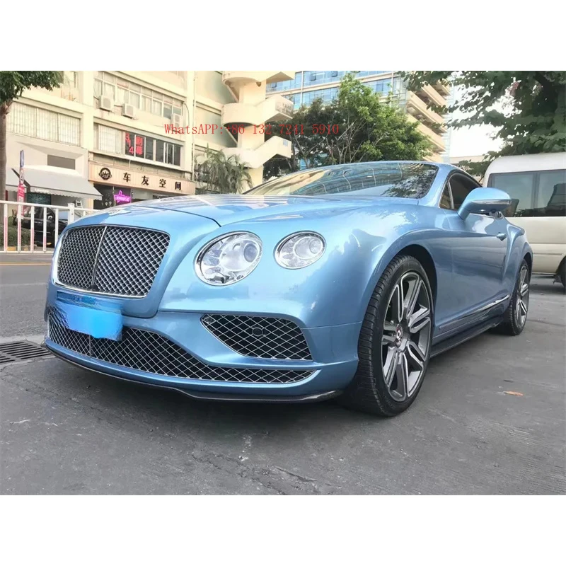 LANOUT 2014-2016 Latest New Design Carbon Fiber Small Body Kit for Continental GT Limited Edition Front/Rear Lip Black Fix