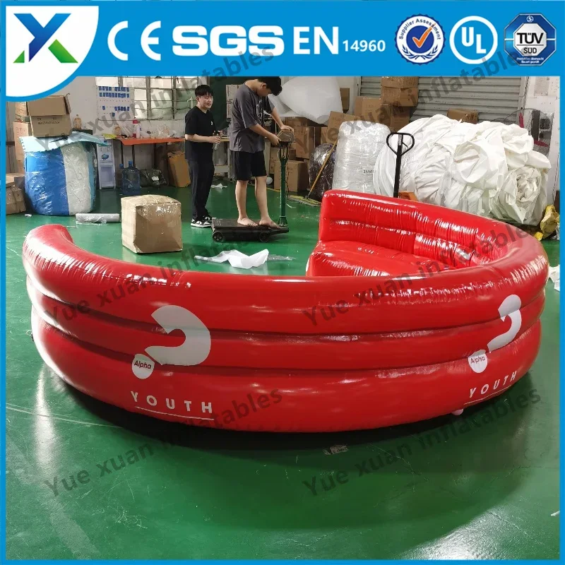 Air-holding inflatable sofa outdoor family picnic home can lie can sleep large lazy portable air-holding creative model