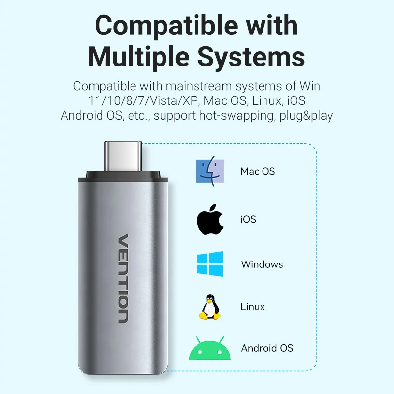 Lettore di schede Vention USB3.0 C lettore di schede Micro SD per Computer portatile Smart Memory Cardreader lettore di schede SD adattatore per scheda USB C