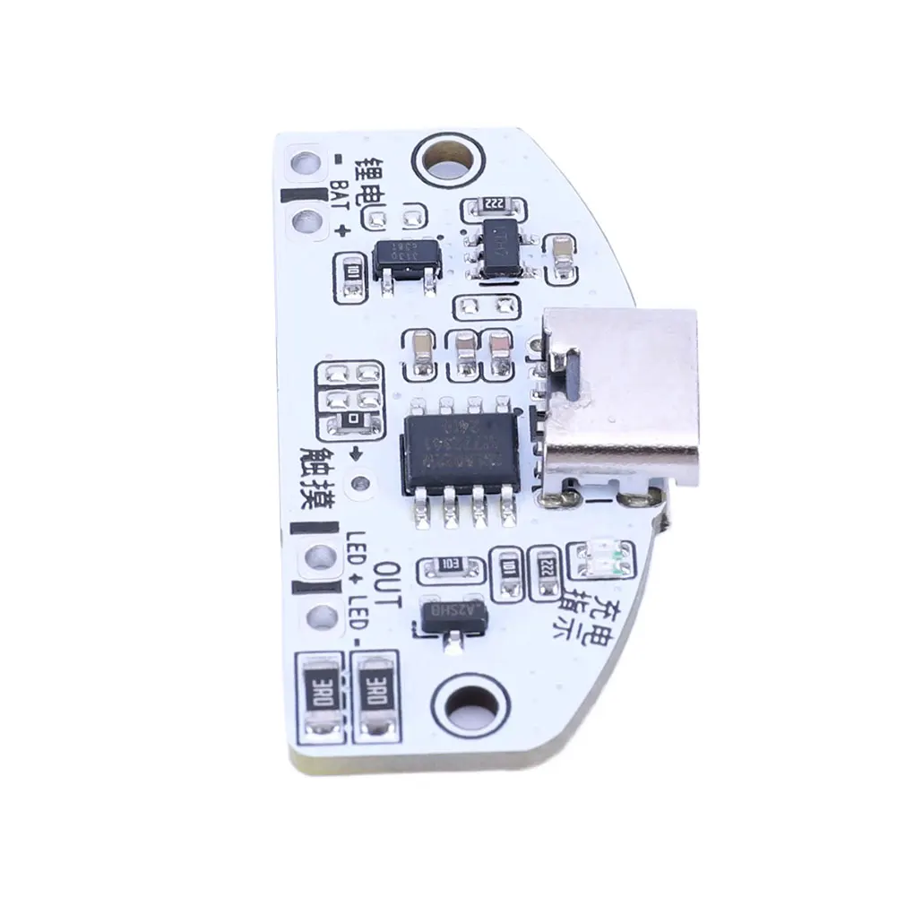 3 W Type-C Tafellamp Printplaat USB Opladen 3 versnellingen Traploos dimmen LED Touch Light Control Module