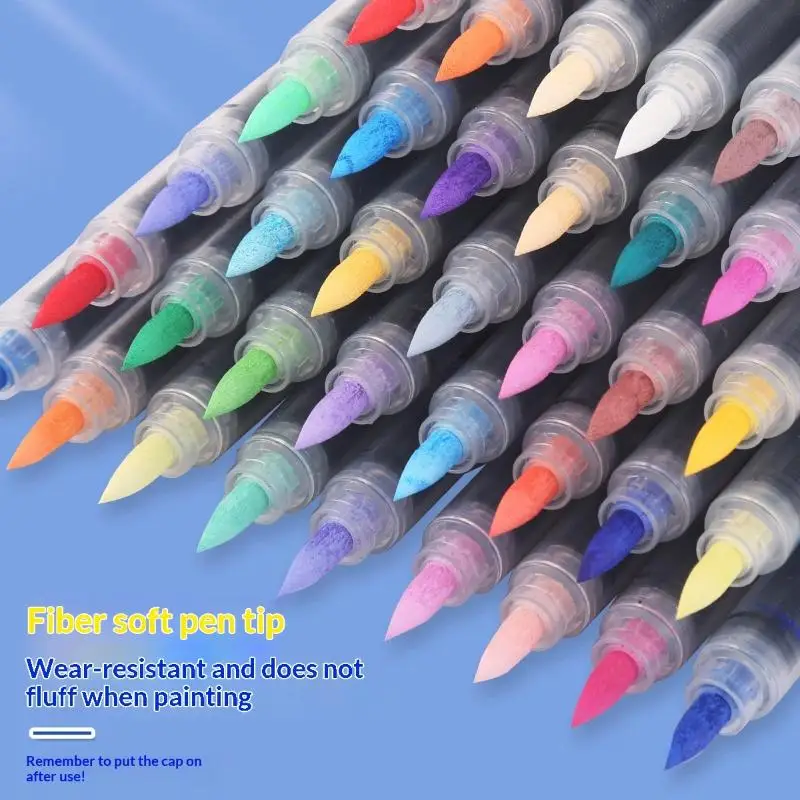 Acrylic Brush Marker Pen Set Blendable Quick Dry 36 Pcs for Professional Artists Painting DIY Crafts