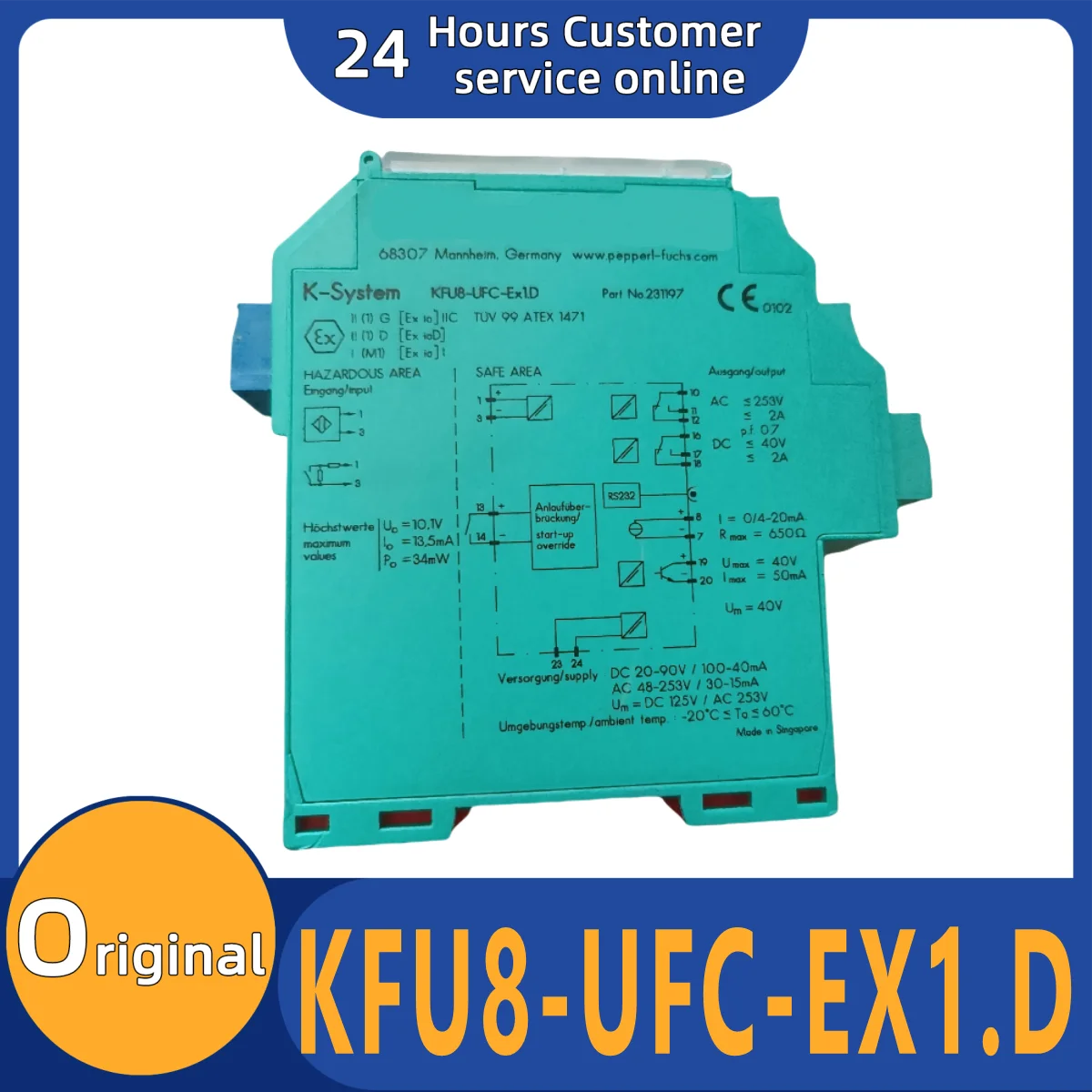 

Brand new original safety barrier KFU8-UFC-EX1. D KFU8-UFC-1. D KFU8-DWP-1. D KFD2-UFC-EX1. D