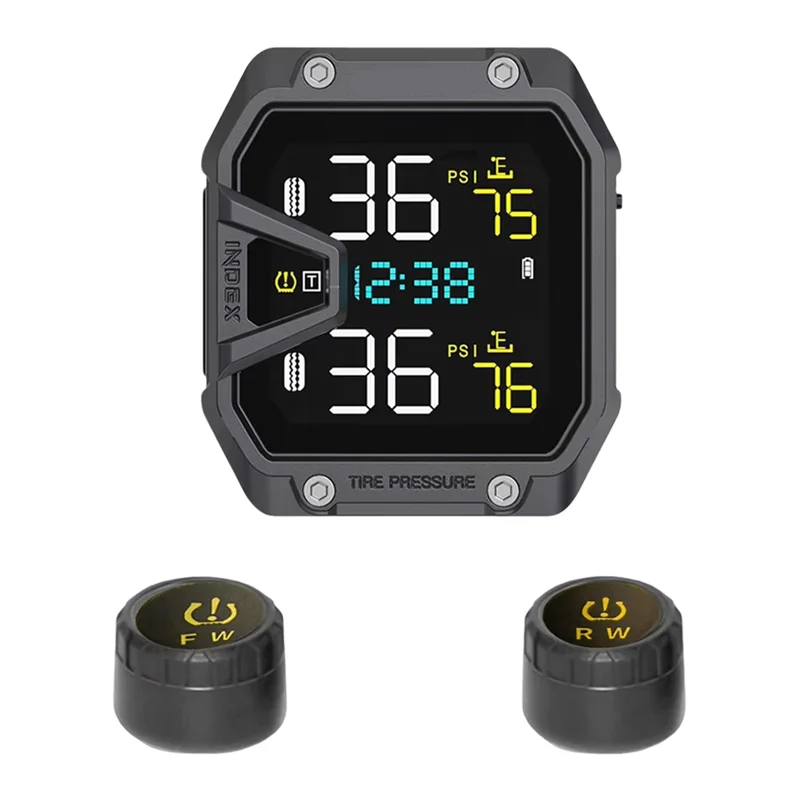 

Motorcycle TPMS Tire Pressure Monitoring System Motorcycle Wireless Tire Pressure Monitor With 2 Sensors External