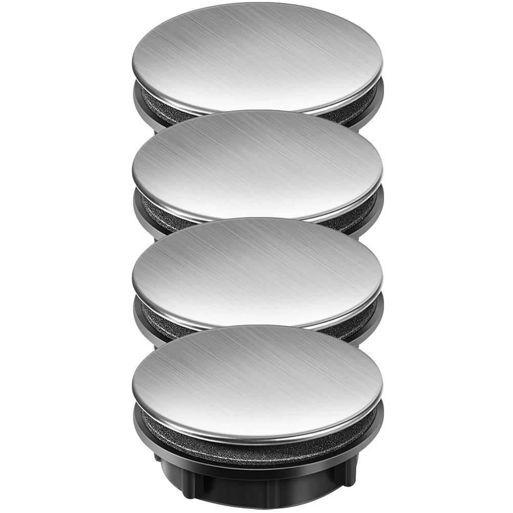 

4pcs Stainless Steel Cover Kitchen Faucet Hole Plug Rust-Proof Smooth Surface Sink Accessory For Washbasin Tap Hole Protection