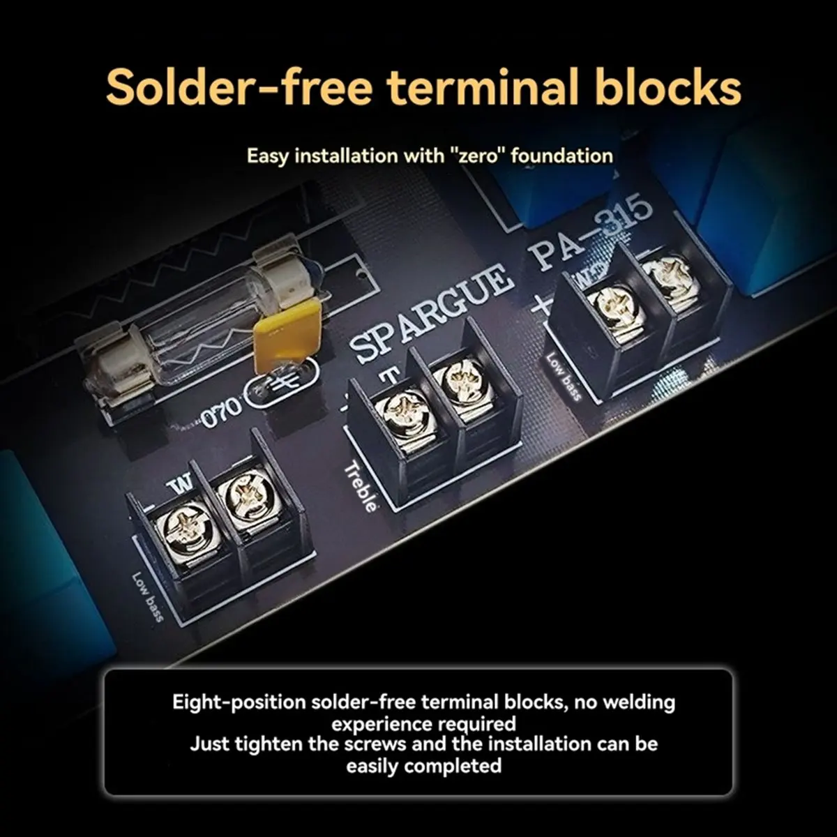 Goodprice 3 Ways HiFi Speaker Frequency Divider 1 High 2 Low 700W Audio Crossover Filter Distributior DIY High-Fidelity Divider