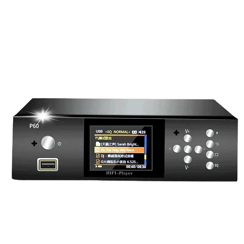 2.4 Inch Dual ES9028Q2M*2 DAC Hard Disk SD Card U Disk  5.0 DTS Digital Turntable Lossless HIFI Player 24Bit 192K