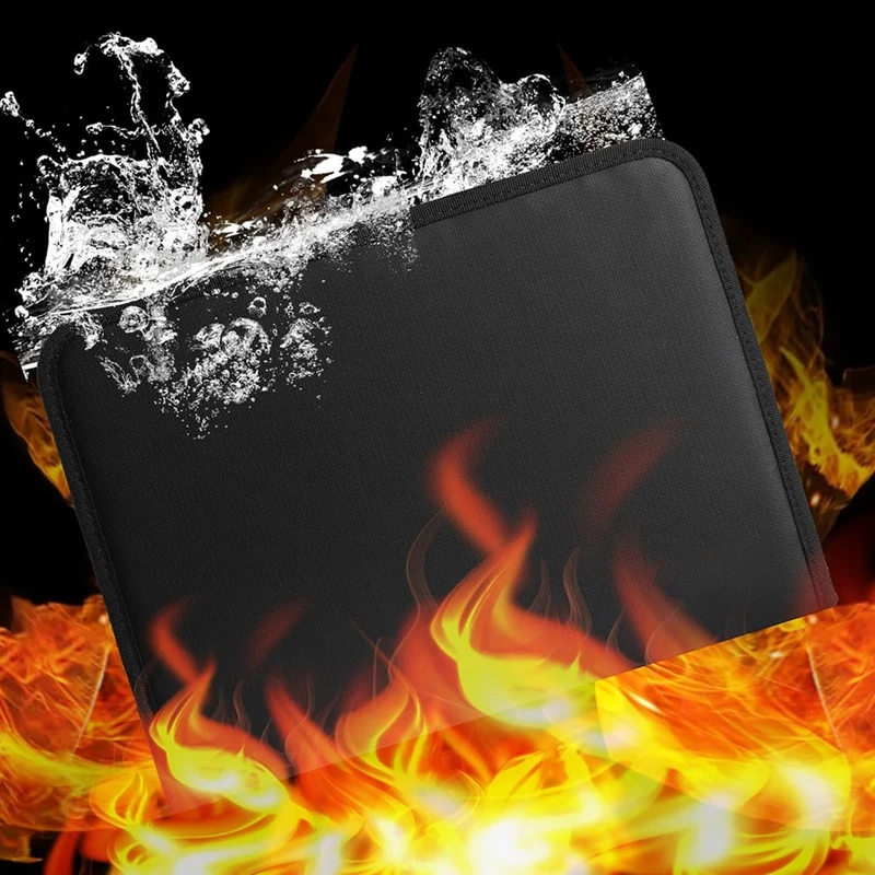 Accordion Document Organizer 220°F Fireresistant Document Organizer Zipper And Tab Document Organizer For A4 Documents