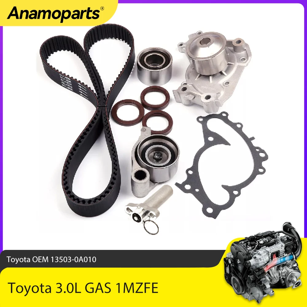 Części silnika Pasek rozrządu oraz pompa wodna i napinacz Pasuje do Toyota CAMRY AVALON Lexus ES300 RX300 3.0L V6 GAS