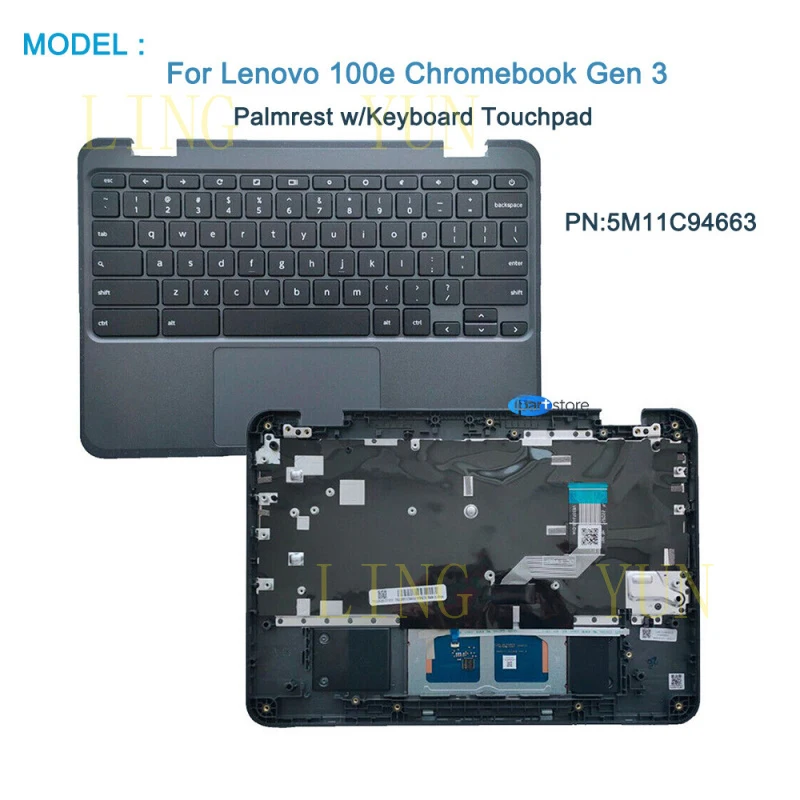 

НОВАЯ клавиатура для Lenovo 100E ChromeBook моделей 82J7 и 82J8, американская раскладка, 5M11C94663