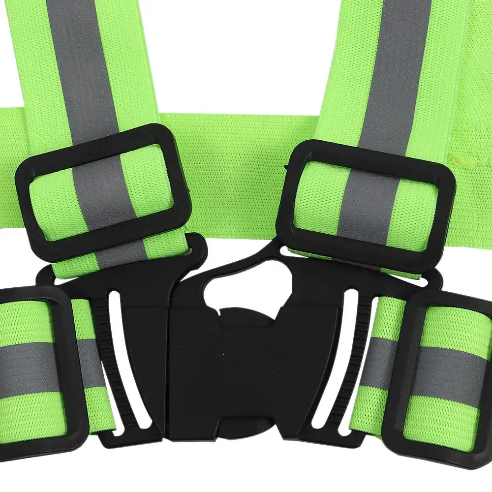 Adjustable Green Night Reflective Waistband Arm Strap Legband Arm and Leg Straps Nylon Visibility Belt Outdoor