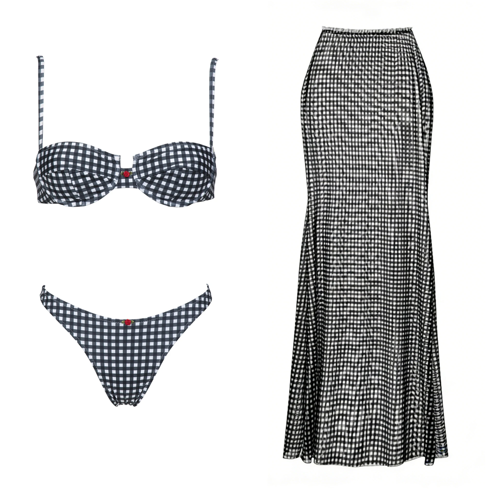 bikini D and skirt