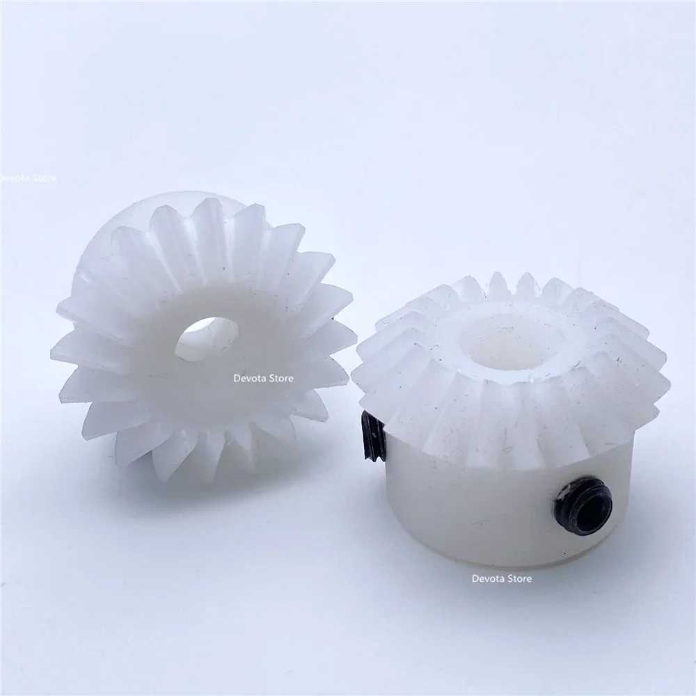 POM 플라스틱 나일론 직선 경사 기어, 직각 변속기, 1.5m, 20/25 톱니, 8mm, 10mm