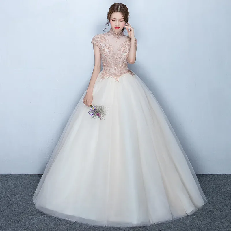 it's-yiiya-customized-evening-dress-champagne-beads-appliques-high-collar-princess-floor-length-plus-size-lady-party-formal-gown