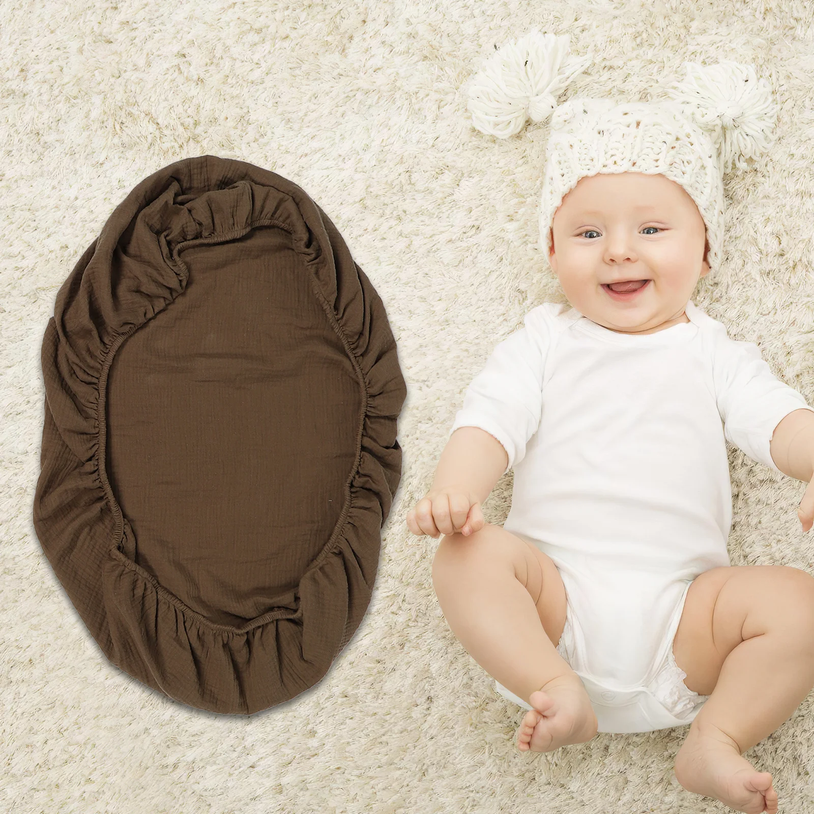 

2Pcs Boys Crib Sheets Breathable Cotton Fitted Baby Bassinet Sheets Soft Removable Mattress Covers for Newborn Toddler Infant