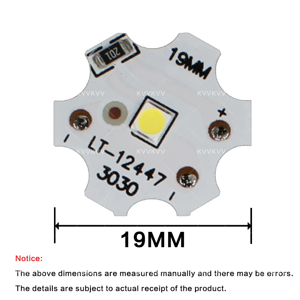 10 قطعة 12 فولت 24 فولت 19 مللي متر LED 1 واط مصباح أبيض دافئ مجلس DIY بها بنفسك لمبة LED زهر البرقوق مصباح لوحة النباتات مصدر الضوء رقائق إضاءة المنزل