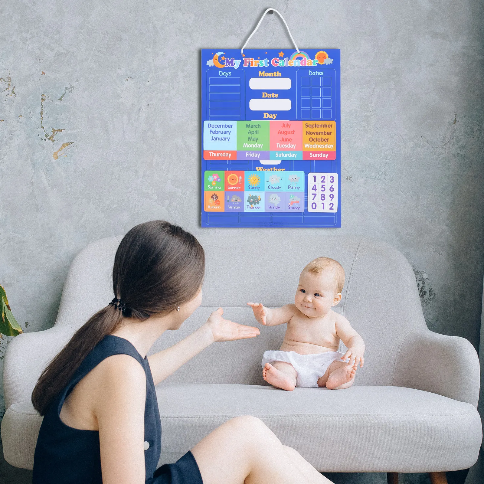 

Обучающая доска-календарь погоды из ЭВА-резины для дошкольников: развивающий инструмент для занятий в классе