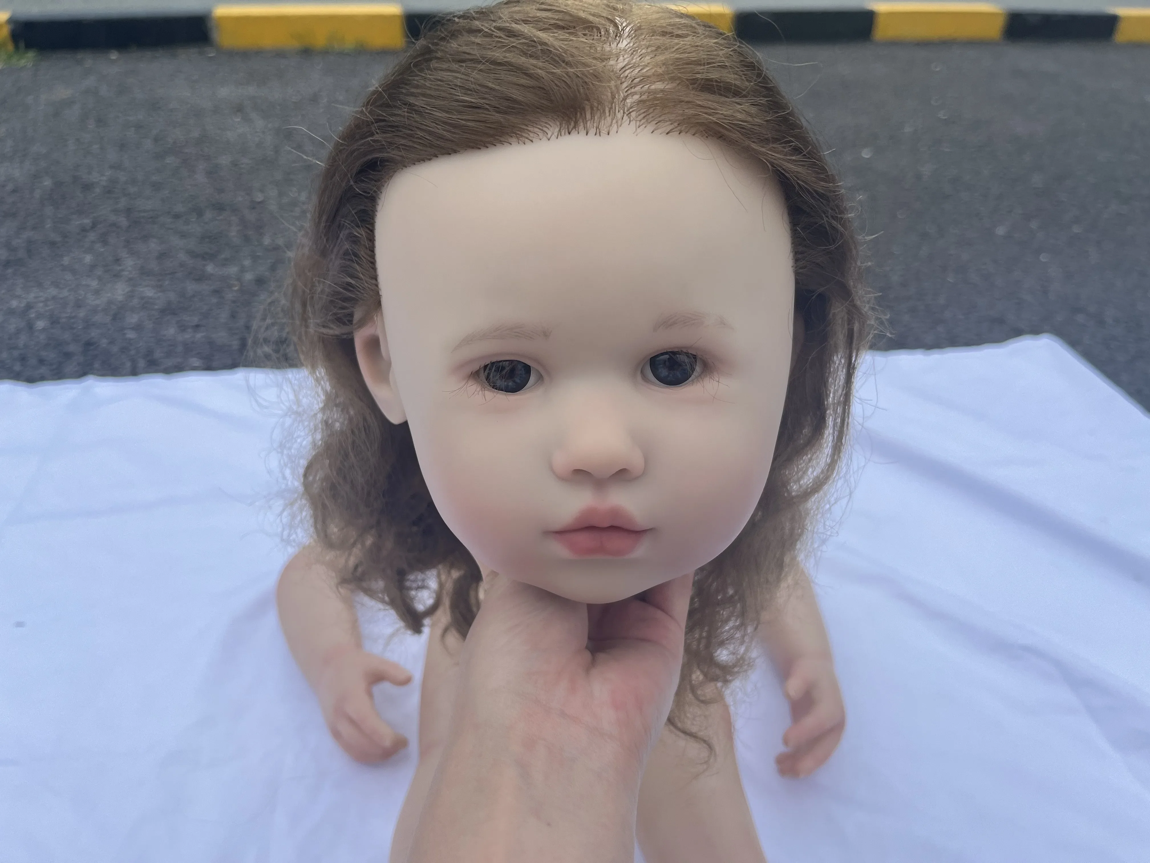 

DLS 84 см огромная детская одежда Bebe Reborn Louisa с укорененными волосами, комплект в разобранном виде, 100% куклы ручной работы для девочек