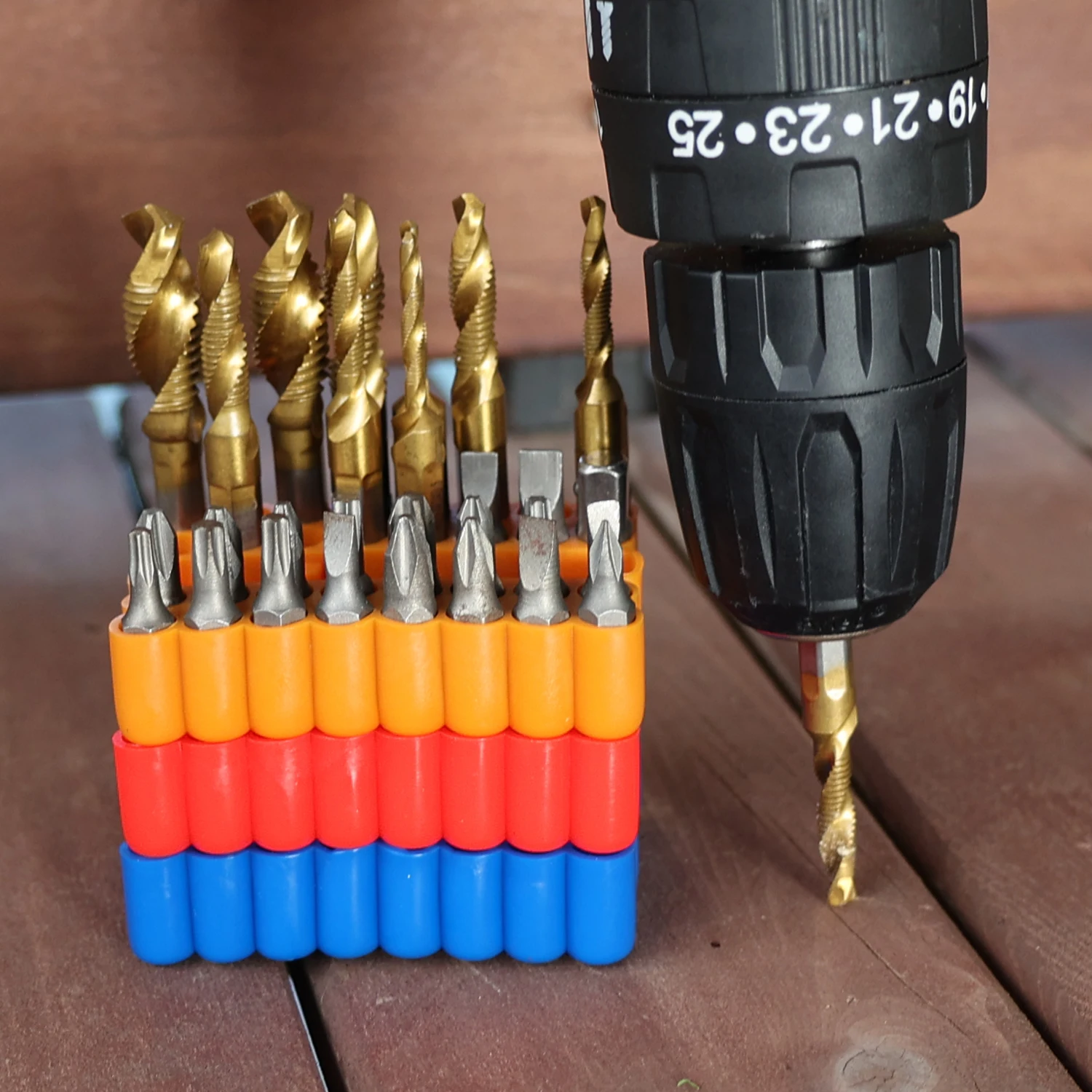 2-10Pcs Bit Holder 32 Holes Hex Shank Batch Head Shank Storage High Elasticity Strip Soft Rubber Box Screwdriver Drill Organizer