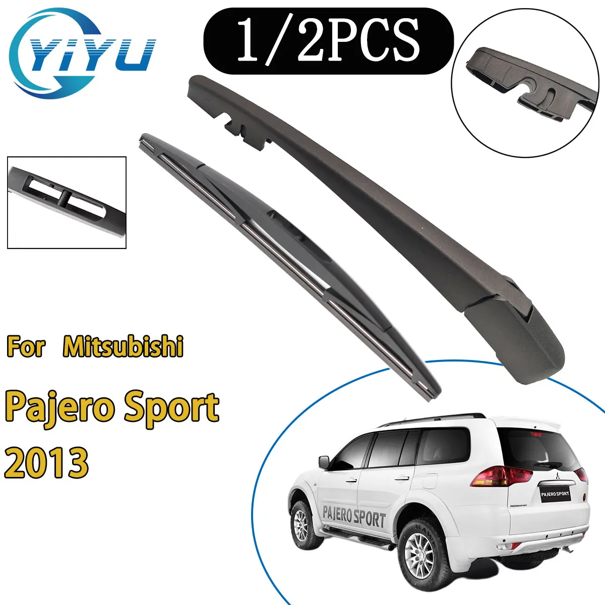 

1/2 шт. задний рычаг стеклоочистителя автомобиля, щетка стеклоочистителя для Mitsubishi Pajero Sport 2013, автомобильные аксессуары, аксессуары