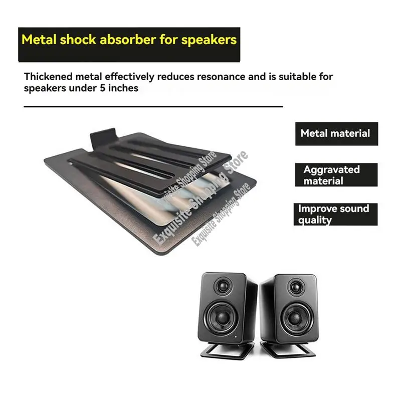 ป้องกันการบิดเบือนเสียง ขาตั้งลำโพงโลหะสำหรับงานหนักสำหรับลำโพงสตูดิโอซาวด์บาร์แผ่นกันกระแทก-BTFL