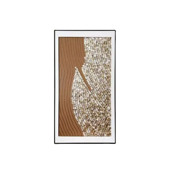 &q Modern Fashion Decorative Painting Gold Light Luxury Entry Bedroom Sofa Background Wall Entryway Decorative Painting Natural