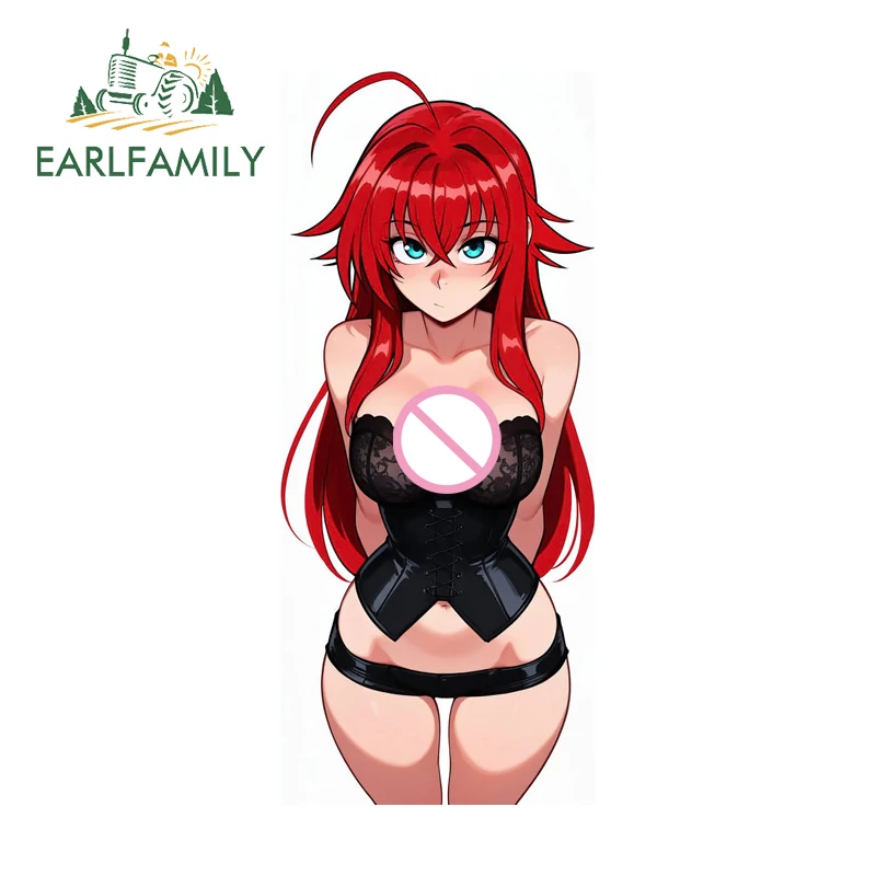 

EARLFAMILY Rias Gremory Painting Car Stickers Interesting Anime Trunk Bumper Vehicle Decal Waterproof Amusing Vinyl Car Label