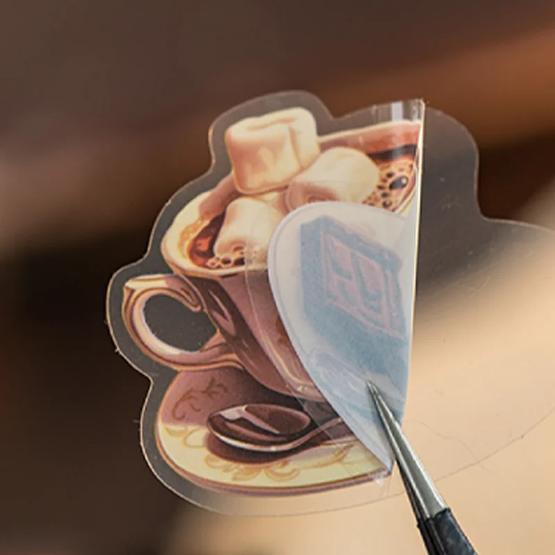 Mr Paper Coffee Landscaping PET Waterproof Sticker Pack Half Quarter Coffee DIY Handbook Diary 60Pcs in