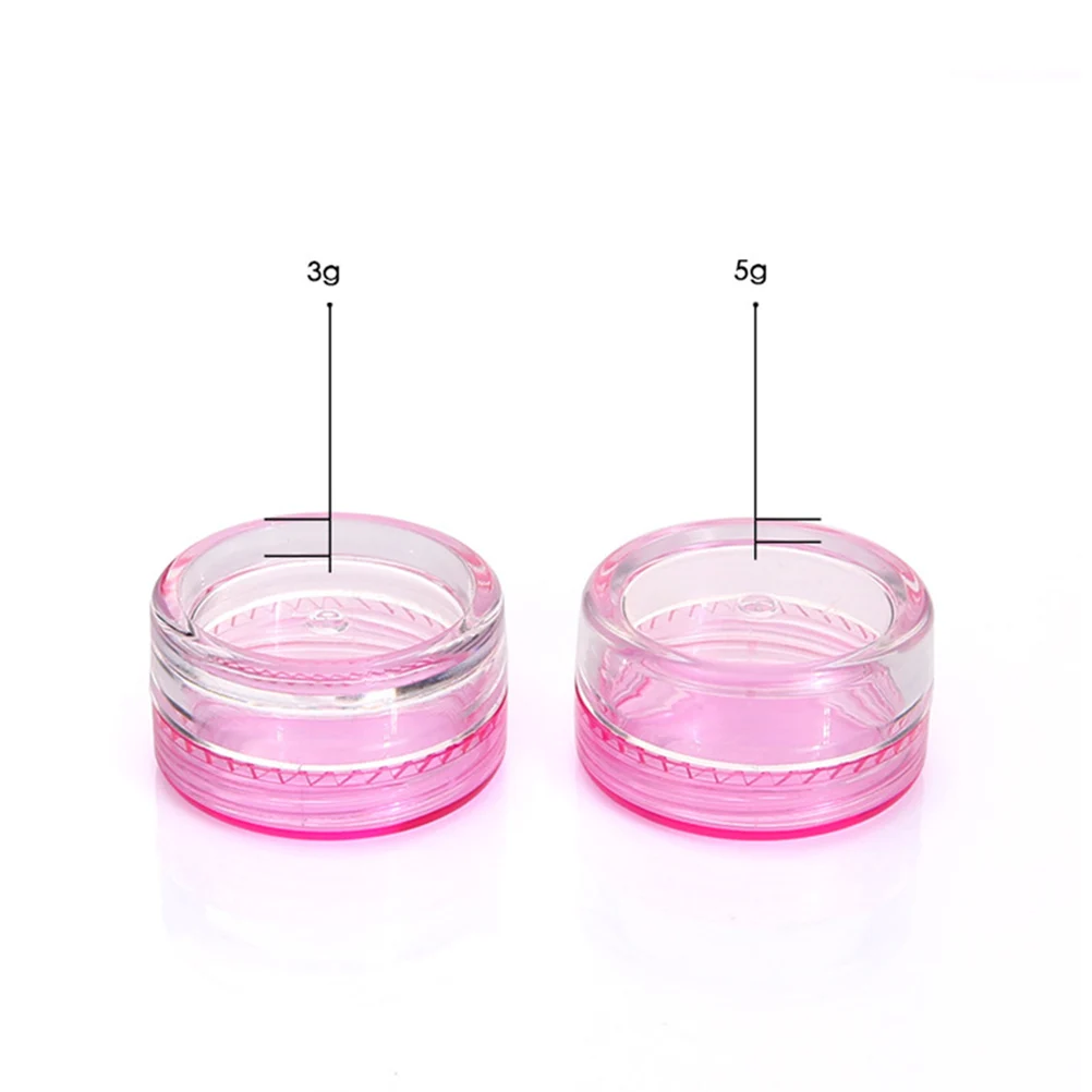 

55pcs 5G Round Cream Jars Plastic Eye Cream Box Dispenser Bottles For Lotion Shampoo Body Wash Refillable Travel Size