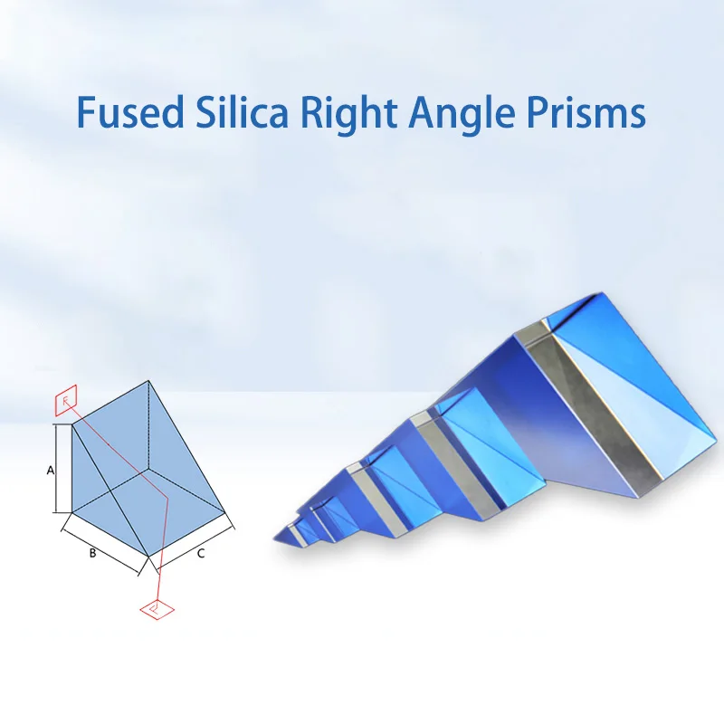 Uv Fused Silica Right Angle Prisms Optical Glass Prism Processing Total Reflection Mirror Customization