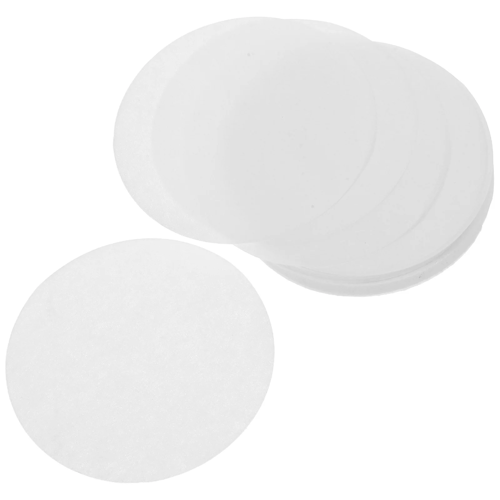 

100pcs Coffee Filter Paper 51mm White Round Double Water Espresso Machine Compatible Easy Maintenance Mini Filters