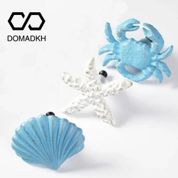 Nautical Cast Iron Cabinet Door Knobs Beach Drawer Pulls Nightstand Handles Home Decor Dresser Knobs Sea Life Furniture Hardware