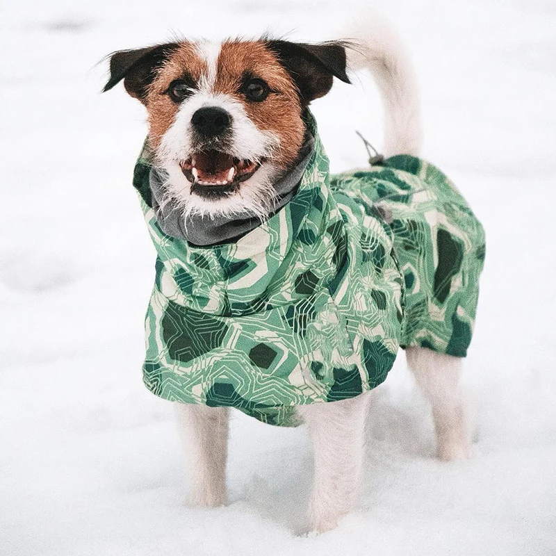 Waterproof Dog Cotton Clothes Winter Warm Large Size Dog Cotton Parkas Ultralight Wear Resistant Dogs Coat Ski Suit Outdoor