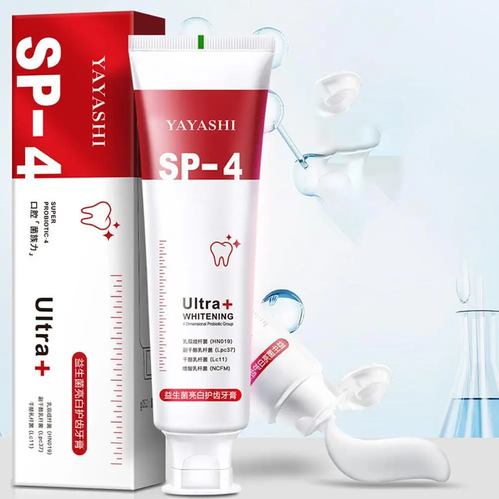 

SP-6 Probiotic Whitening Toothpaste Caries Tooth Paste SP-4 Tooth Brightening Toothpaste Oral Cleaner Fresh Breath Dental Care