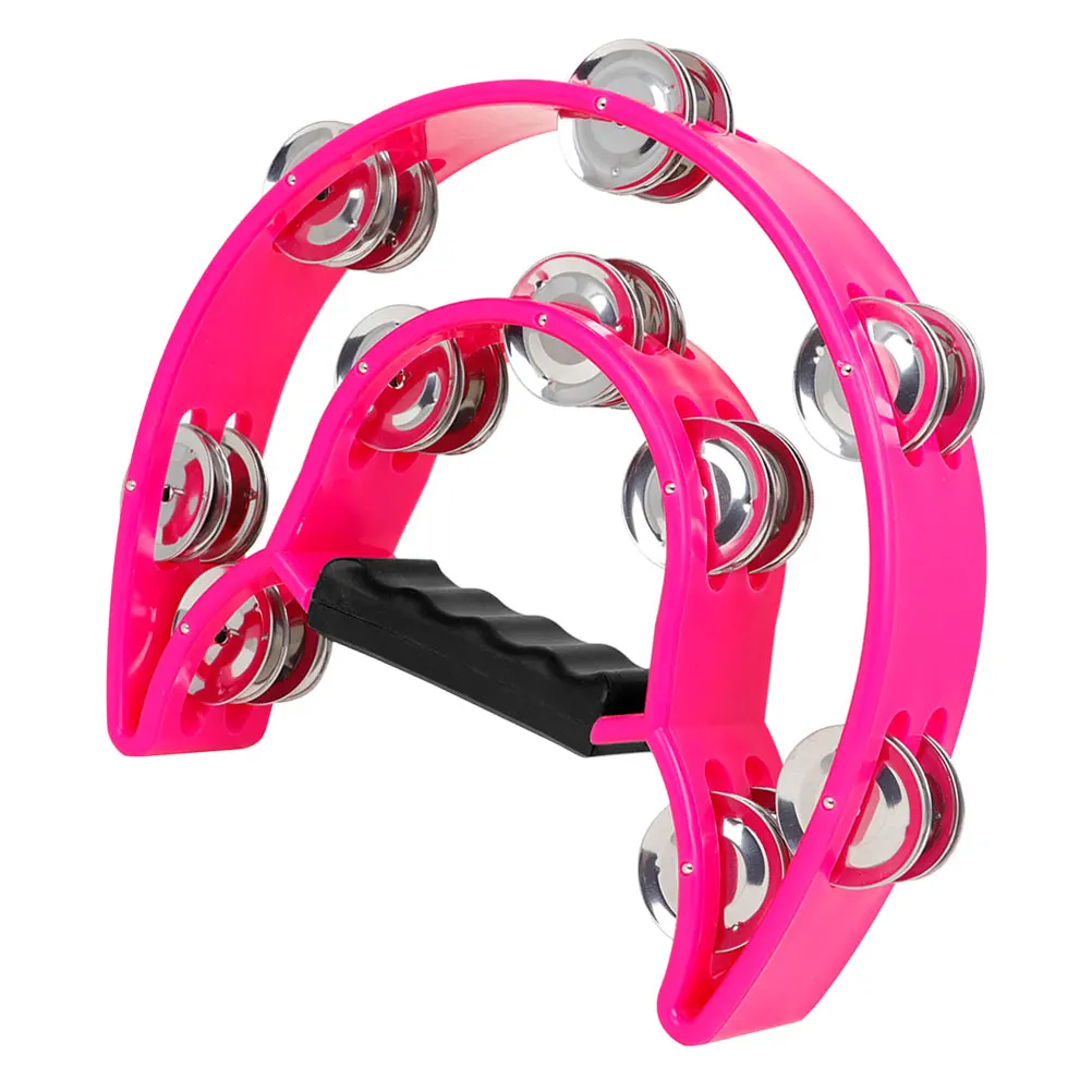 Pandereta H Bell Row H, pandereta portátil, juguetes para bebés, Rosy H, instrumento Musical de fiesta para niños, ABS resistente