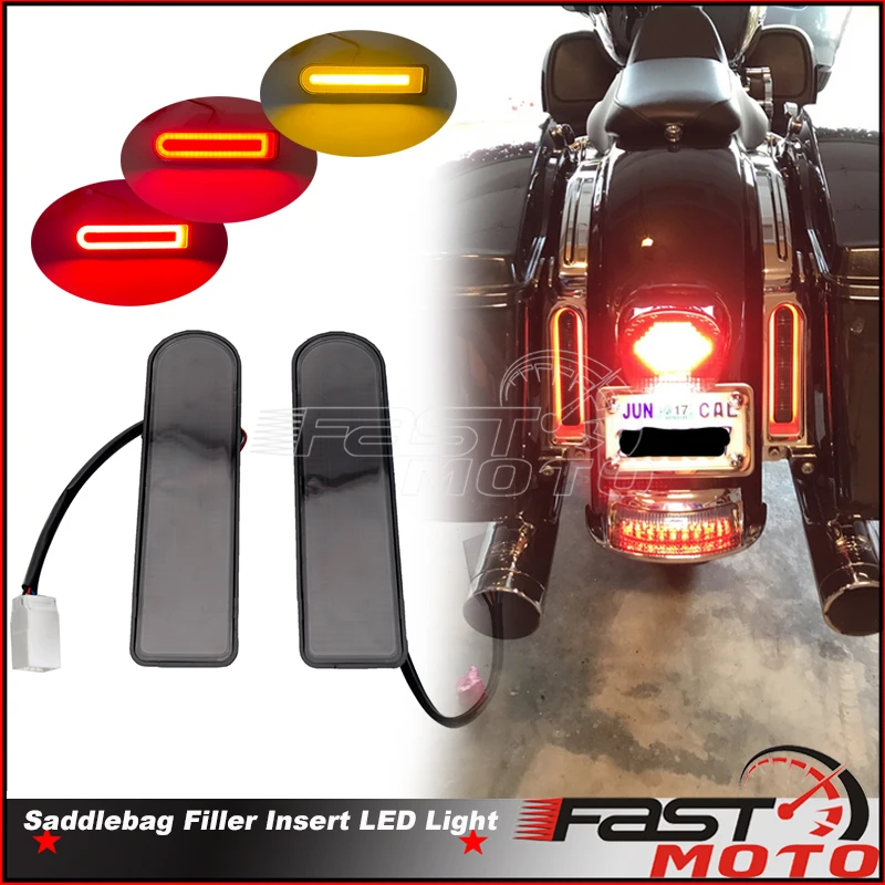 

Custom Fillers Smoke Lens LED Tail Light Inserts For Harley Touring 14-2020 FLHTCU/L Electra Glide Ultra Classic Low FLHTK FLHR