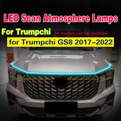 Scan Starting LED Car Hood Light Daytime Running Lights For Trumpchi GS8 2017-2022 Decorative Atmosphere Lamps Ambient Lights