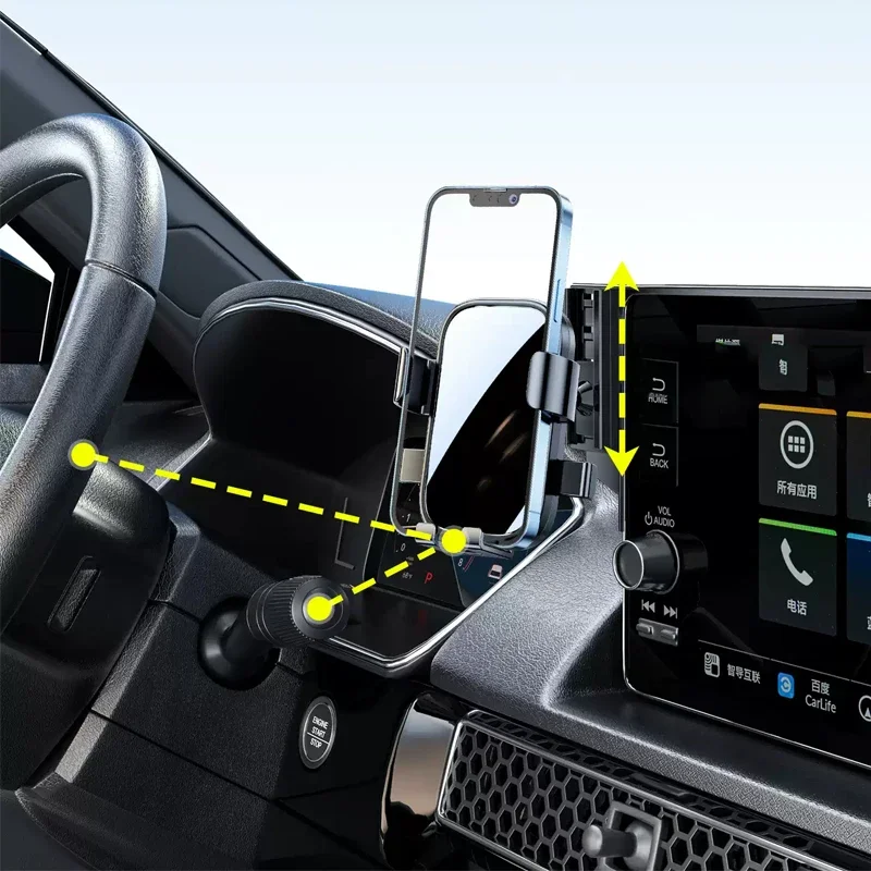 

Car GPS Screen Navigation Stand Auto Special Phone Holder Decoration Modify For BEIJING BAIC BJ30 BJ40 BJ60 X55 X7 2020-2026