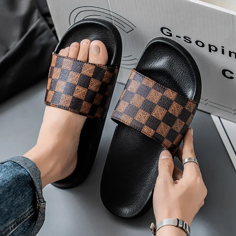 

Summer Slippers for Men Outdoor Beach Shoes Man Women Eva Soft Bottom Slippers Indoor House Slides Flat Sandals