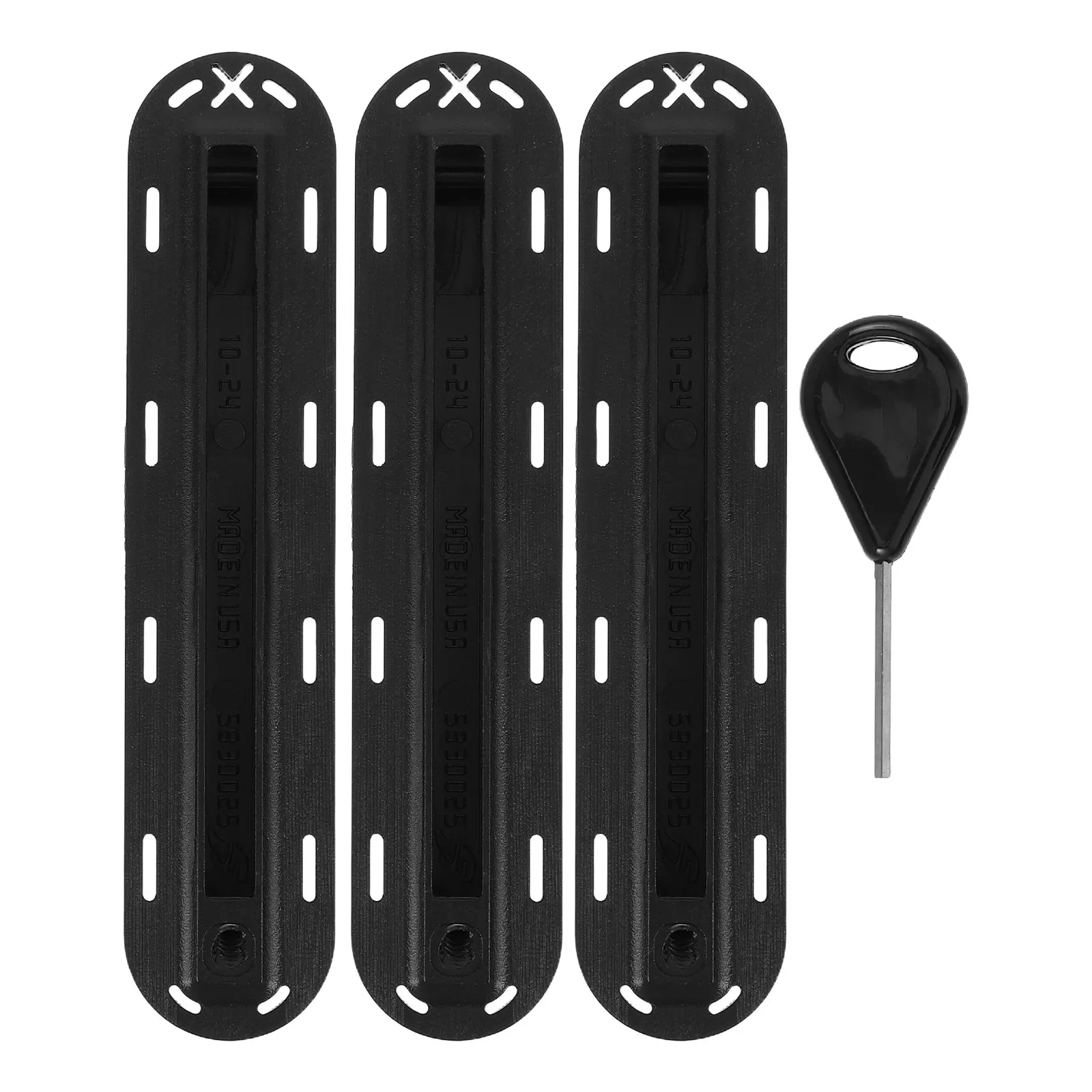 

1 set 1 Set Surfboard Fin Box With Hole Includes Screws Key Durable Pvc Universal Fit For Shortboards Kayak Wakeboard Repair Kit