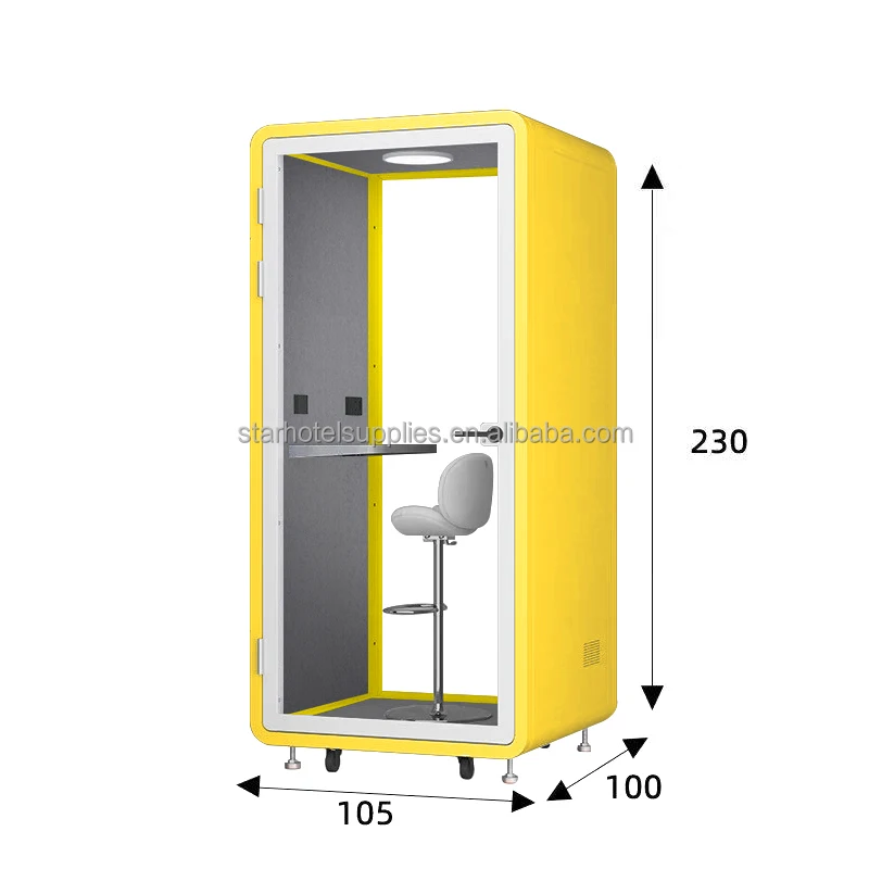 

1 Cubic Meter Single Phone Booth Soundproof Office Phone Booth Portable Acoustic Meeting Pod