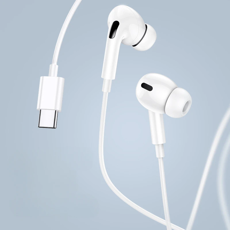 USB Type C Earphones Sports Stereo Earbuds With Wired Control Microphone Headphone for Huawei Xiaomi Smartphone image 3